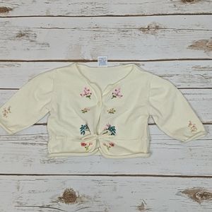 Gymboree Cream/Flower Top 3-6M